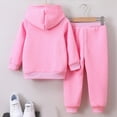 thumbnail image 7 of NOLDARES Boys Girls 2 Piece Graphic PrintHoodie & Jogger Pants Sweatsuit Quick-Dry,Warm Yet Breathable for School & Sports(Y148-Pink), 7 of 7