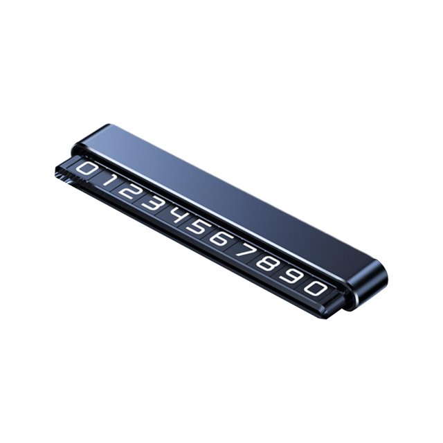 Car Phone Number Card Compact Universal Temporary Parking Phone Number Card Single Number Gray