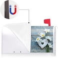 thumbnail image 3 of Daisies Love Heart Blue Wood Board Mailbox Cover with Magnetic Strip Spring Summer Flower Mailbox Wraps Post Letter Box Cover Standard Size 21" X 18" for Garden Outdoor Yard Decor, 3 of 6