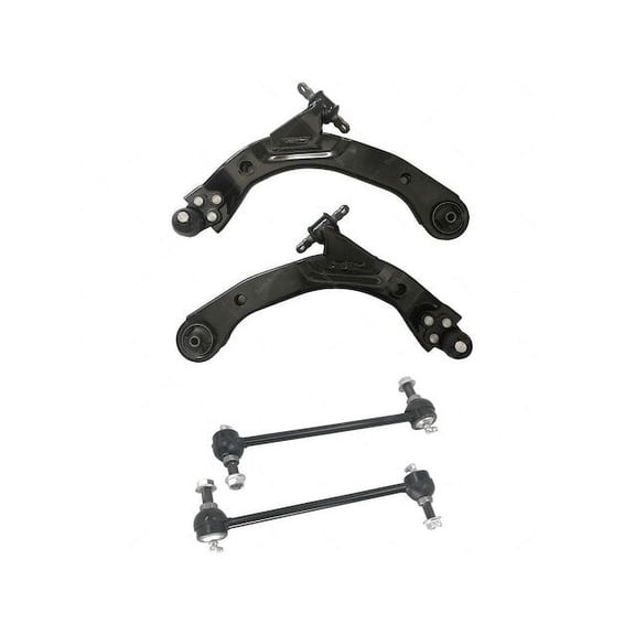 Front Lower Control Arm and Ball Joint Assembly with Sway Bar End Link Kit (4 Pieces) - Left and Right - Compatible with 2005 - 2010 Chevy Cobalt with FE1 Suspension System 2007 2008 2009