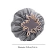 thumbnail image 4 of Double Layer Waterproof Shower Cap For Women Soft PEVA Elastic Hair Protector For Bathing And Skincare, 4 of 7