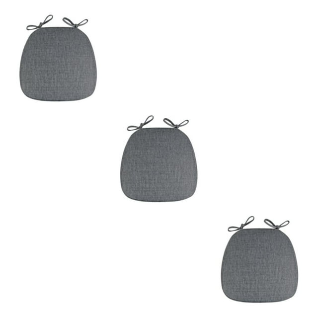ZheElen Chair Pad Soft And Comfortable Cushion For Easy Cleaning And Wide Application Polyester Chair Cushion Pads Seat Cushion darkgray 3Set