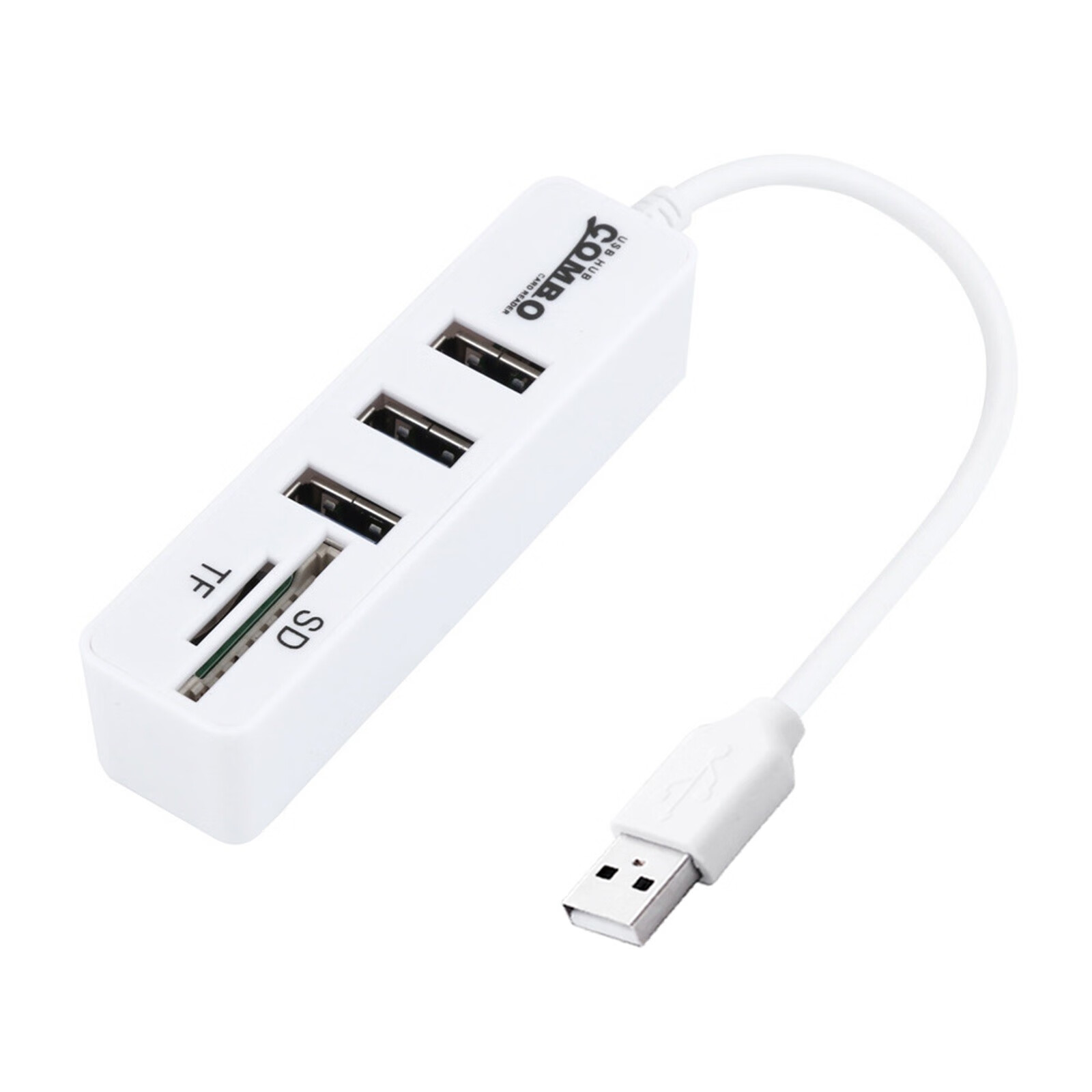 USB HUB,3 Port USB 2.0 HUB With Line Hub Combo Card Reader TF/SD