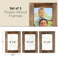 thumbnail image 4 of Excello Global EGP-HD-0442 Products Diagonal Collage Picture Frames Hold Three 4"x6" Photos, Wooden Picture Frames, Brown, 4 of 4