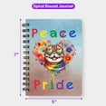 thumbnail image 5 of Peace Love Pride Exotic Shorthair with Rainbow Sunglasses LGBT LGBTQ+ Spiral Bound Journal Cat Lover Kitten Owner Gifts 5x7in Spiral Notebook - 01004, 5 of 5