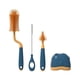thumbnail image 1 of 4 Uds cepillo de botella de silicona rotación de 360 ​​grados taza para chupete de bebé pinzas cepillo de limpieza para pezones conjunto de bolsillo cabeza suave grado alimenticio, 1 of 5