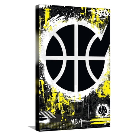 NBA Utah Jazz – Maximalist Logo 23 Canvas Wall Poster 14.725 x 22.375