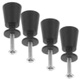thumbnail image 1 of HEALEEP 4 Pcs Poignée de Porte Ronde en Alliage d'Aluminium Noir Résistant à la Rouille pour Réparation de Meubles Amélioration de la Maison Moderne, 1 of 8