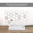 thumbnail image 2 of Miangastore Key Storage Shelf Honeycomb Shape White Metal 1Set 13.8x9.1In, 2 of 8