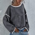 thumbnail image 2 of Lindreshi Fall Sweaters for Women Trendy Women's Fashion Casual Loose Large Size Long Sleeve Knitted Sweater Crewneck Sweater, 2 of 6