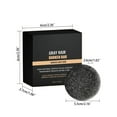 thumbnail image 3 of Kokovifyves Gray Reverse Bar Cover Gray Hair Bar Soap Natural Hair Darkening Shampoo Bar for Coverage Gray Hair Soap Gray White Hair Reverse Bar Fast Natural, 3 of 9