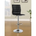 thumbnail image 2 of Ashbury Upholstered Adjustable Bar Stool Black (Set of 2), 2 of 5