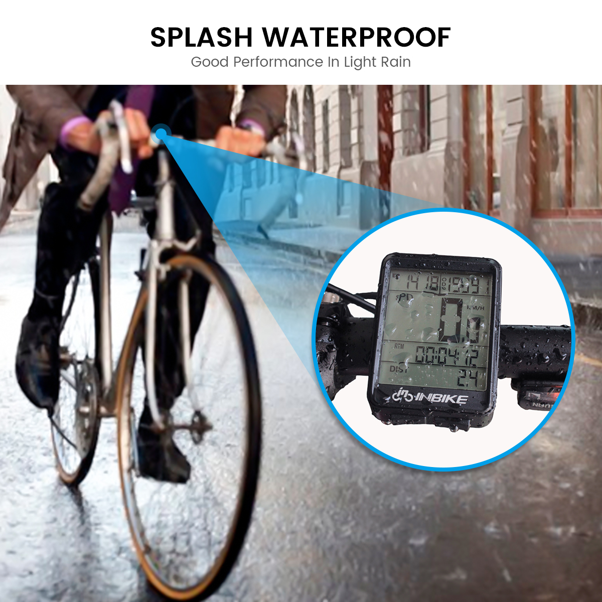 Waterproof Wireless LCD Cycling Bike Computer MTB Bicycle Speedometer Odometer