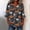 A16 Orange, variant on JOANKDMI Women Jack-o-Lantern and Ghost Shirt Striped V Neck Button Up Tunic With Spiderweb Details for Halloween Group Dress Up Casual Festive Holiday Matching Outfits