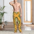 thumbnail image 6 of Lsque Avocado Dog Print Men's Pajama Pants, Lounge Pant - Comfortable Home Wear,Elastic Waistband, Stylish Design-Small, 6 of 9