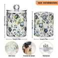 thumbnail image 5 of Yayeee 4 Pack Qtip Holder Bathroom Cotton Swab Canister with Lid Clear Dispenser Set, Light Floral Pattern, 5 of 6