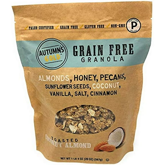 Autumn's Gold Grain Free Toasted Coconut Almond Granola 1lb 4oz - PACK OF 2