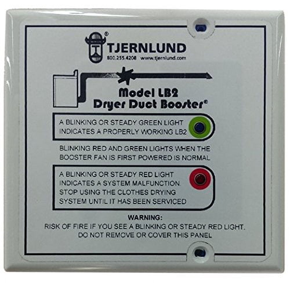 Dryer Booster Duct Fan,60Hz,120VAC,50W LB2