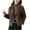 #1041 Coffee, variant on Felirenzacia Women's Winter Single Breasted Wool Coat Long Sleeve Notch Lapel Short Trench Coat