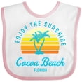 thumbnail image 3 of Inktastic Summer Enjoy the Sunshine Cocoa Beach Florida in Blue Boys or Girls Baby Bib, 3 of 4