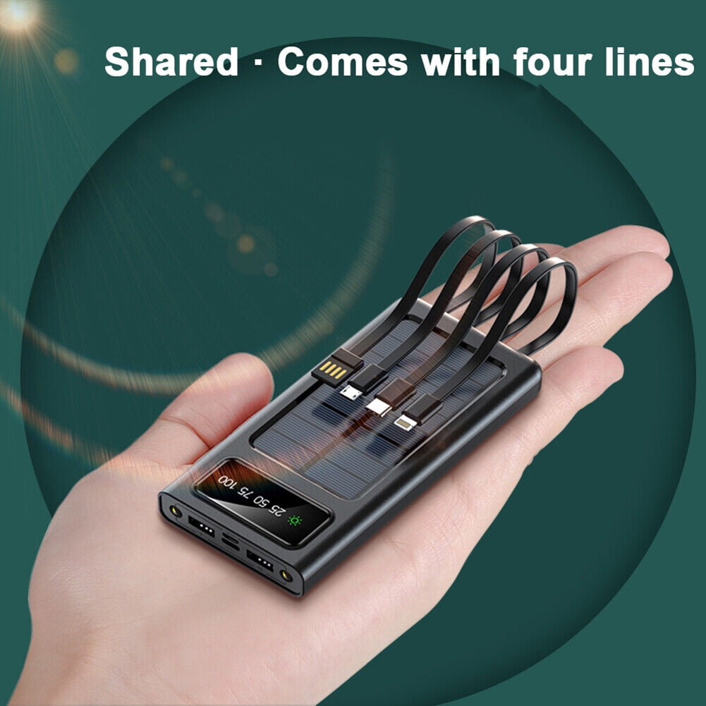 2023 Super 3000000mAh 4 USB Portable Charger Solar Power Bank For Cell Phone