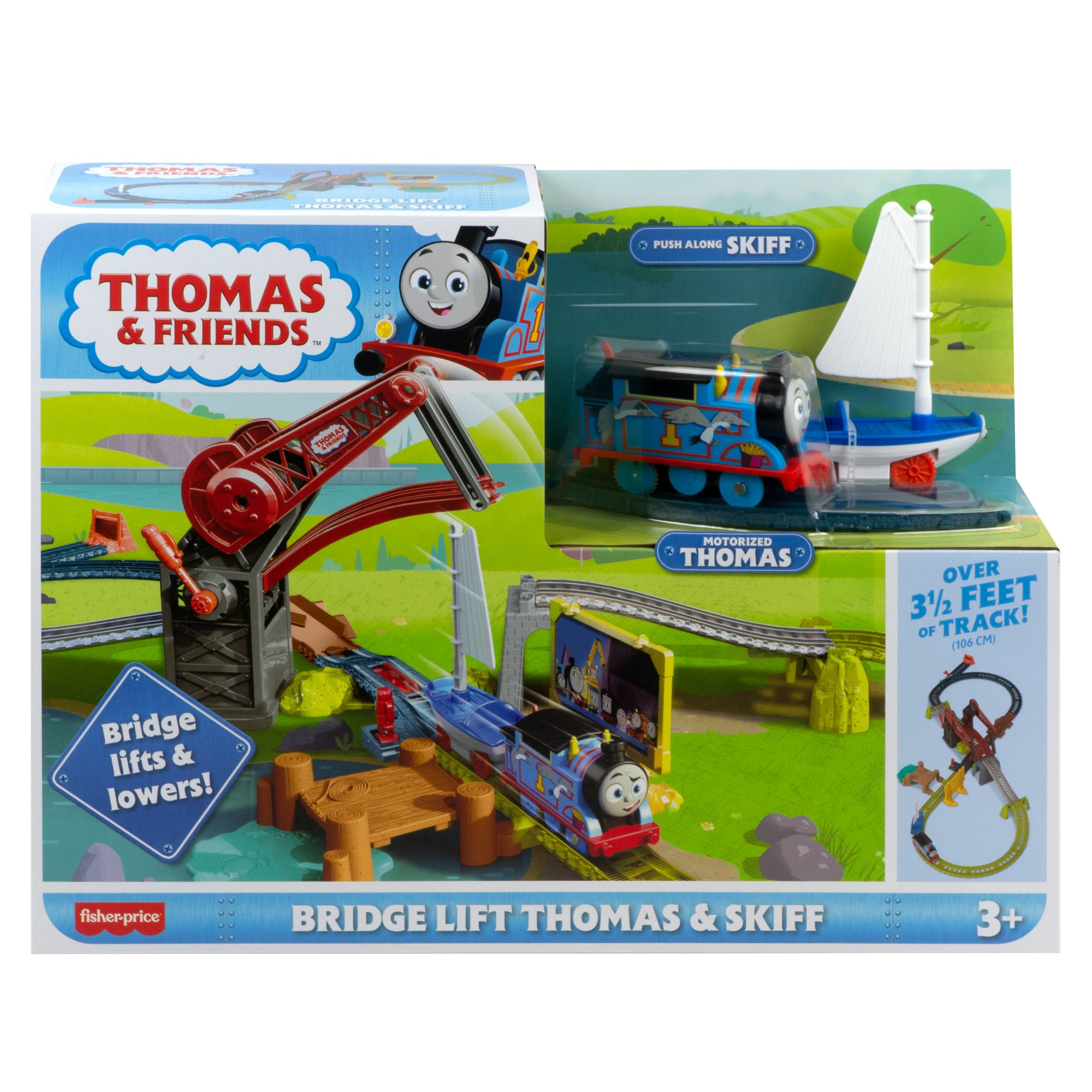 Thomas & Friends Bridge Lift Thomas & Skiff Motorized Train Set