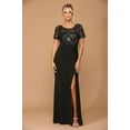 thumbnail image 2 of Women's Eva USA 3439 Long Formal Mother Of Groom evening elegant Dress Plum L, 2 of 9