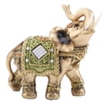thumbnail image 1 of Figurine d'Éléphant, Statue d'Éléphant Vert Feng Shui Chanceux Technologie Avancée, 1 of 12