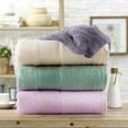 thumbnail image 5 of NC Bath Towel Set Cotton Blend Towels 2 Pack (27"x54"), Soft & Absorbent, White, 5 of 6