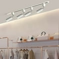 thumbnail image 6 of FSLiving Concise Design H-Type Track Pendant Light White Metal Adjustable Angle Track Light Fixture Netural Light Spotlight for Store Office Hallway Loft Wall Art,GU10 Bulb Included - 1 Pack, 6 of 6
