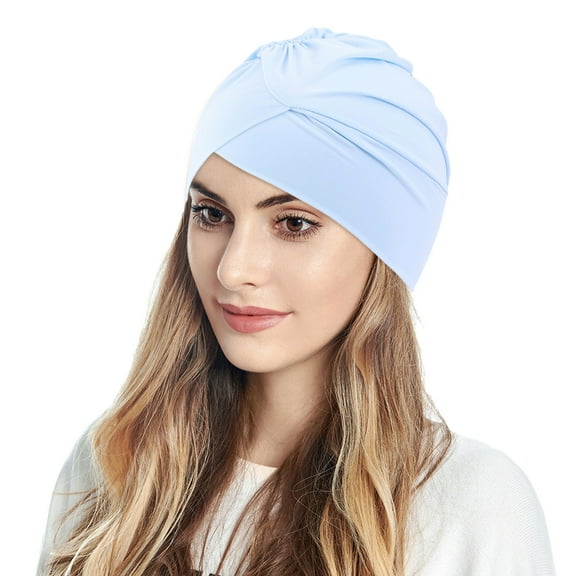 Women's Stretchable Muslim Turban, Solid Color Breathable Head Scarf Wrap with Pre-Tied Design for Modest Fashion, Hair Loss Protection and Daily Comfort