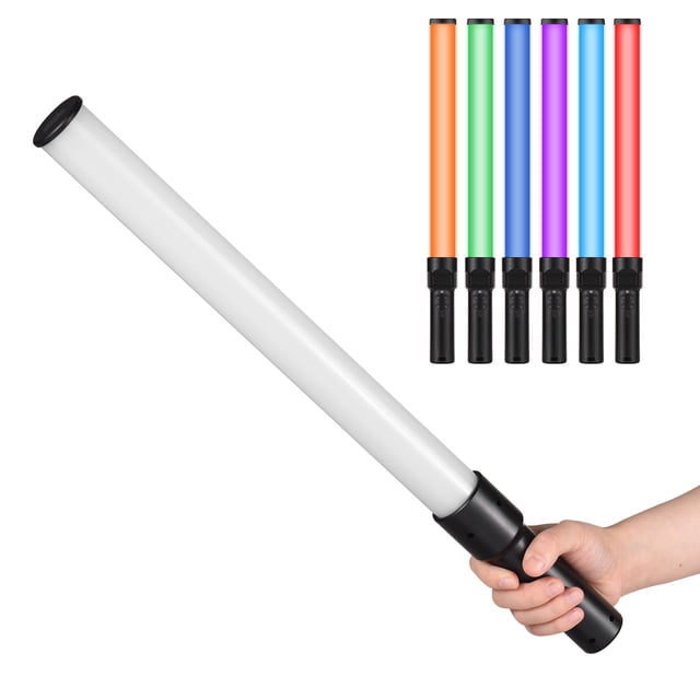 Lampe Photo, Tube Portatif à DEL avec Batterie, Produit en Direct 2500k/5500k/8500k à Intensité Réglable, 7 Tubes à DEL Vidéo D2, Tube Portatif à Batterie Intégrée, Tige Vidéo à DEL en Direct, Tige Vidéo, Port 2500k/5500k/8500k