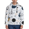 thumbnail image 2 of Bingfone Cartoon Planets Men'S Drawstring Hoodie Long Sleeve Pocket Sweatshirts-Xx-Large, 2 of 9