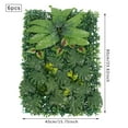 thumbnail image 6 of Artificial Greenery Wall Panels, 6-Piece Set, 23.6x15.7in Spun Silk/Plastic, UV-Resistant, Wall-Mounted, for Weddings/Restaurants, 6 of 19