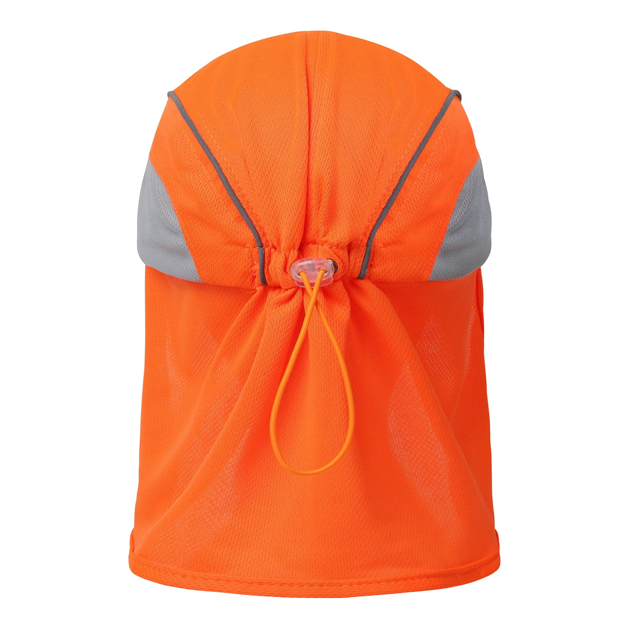 A-SAFETY Mens UV Sun Protection work Cap Safari Hike Cap with Reflective Neck Flap Fishing Orang Yellow Hat