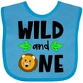 thumbnail image 3 of Inktastic Wild and One Cute Lion Birthday Boys or Girls Baby Bib, 3 of 4