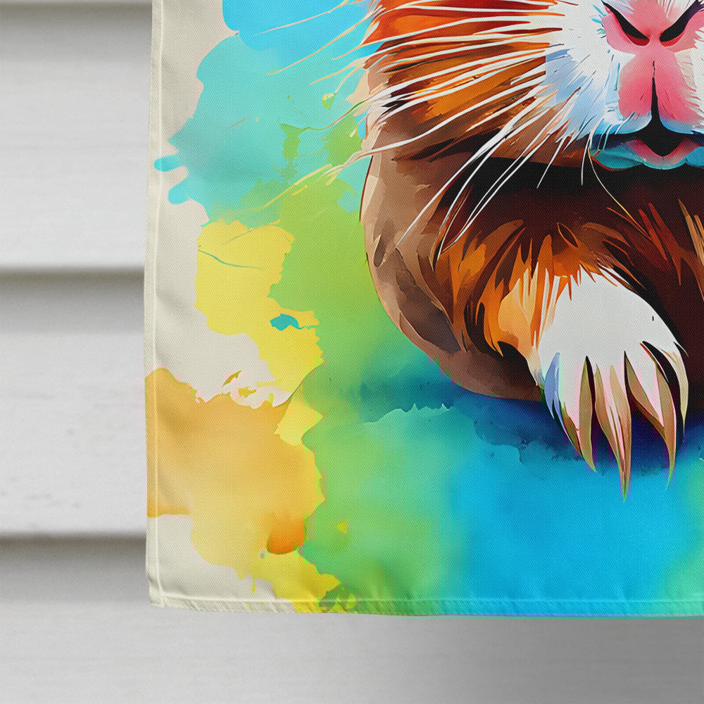 thumbnail image 4 of Hippie Animal Guinea Pig House Flag 28 in x 40 in, 4 of 5