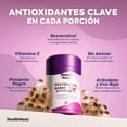 thumbnail image 3 of Resveratrol Berry Gummies Health Hack con Açaí Arándano Semilla de Uva y Vitamina C Sin Azúcar 60 Gomitas, 3 of 9