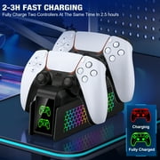 PS5 Controller Charger, ESYWEN PS5 Accessories,Charging Station for PS5 Controller with LED Indicator
