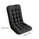 thumbnail image 3 of Cojín de Color Liso para Sillón Reclinable o Mecedora de Oficina | Relleno de Nailon y Elastano | Negro | 94 X 44 Cm | 1 Unidad, 3 of 6