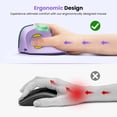 thumbnail image 3 of Mouse seenda ergonómico recargable, vertical, inalámbrico, morado, 3 of 8