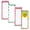 4 Pack - Large, variant on 8 Pack Medium Magnetic Memo Notepads with Solid Pattern Covers, Strong Magnetic Backing for Fridge, Perfect for Grocery Lists, Shopping Notes, To-Do Lists & Daily Reminders