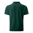 thumbnail image 5 of Mens Golf Shirts Casual Short Sleeve Button Collared T-Shirts Pullover Boys Solid Cotton-Blend Breathable Office Work Tees Tops, 5 of 5