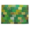 thumbnail image 5 of LR Home Green Patchwork Quilt Silk Blend Throw Blanket, 50" x 70", 5 of 11