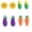 2Yellow+2Green+2Orange+2Purple, variant on Under 1$ Dollar! Tarmeek Cute Fruit Eraser PVC Soft Color Novelty Eraser Clean Erasing Single Pack Stationery Eraser for Office Home Rewards All Ages