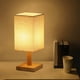 thumbnail image 5 of Lámpara de mesa de noche con la de tela Luz de Amarillo Zulema lámparas para dormitorio, 5 of 8