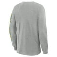 thumbnail image 5 of Men's Fanatics Heather Gray Los Angeles Chargers Hometown Sweep Legacy Long Sleeve T-Shirt, 5 of 5