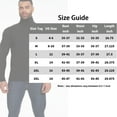 thumbnail image 6 of Mens Mock Turtleneck Sweater Long Sleeve Basic Tops Slim Fit Knitted Pullover Base Layer, 6 of 6
