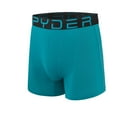 thumbnail image 3 of Spyder Mens Boxer Briefs Performance Nylon Mesh Sports Underwear Medium, Black/Grey/Black/Turquoise, 3 of 6