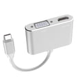 thumbnail image 4 of Type C To VGA Adapter, Simultaneous Output Type C To HD Multimedia Interface VGA Adapter  for Conference Silver,Grey, 4 of 8